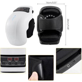 تصویر ماساژور زانو فیزیوتراپی مدل HX-118 | حرارتی | ویبره | مادون قرمز | ems Physiotherapy knee massager