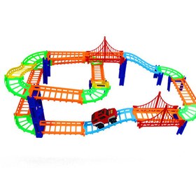 تصویر بازی ساختنی ریسینگ ست مدل 125PCS ا 125PCS model racing set building game 125PCS model racing set building game