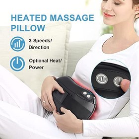 تصویر ماساژور گردن و کمر دارای آدابتور ماشین برند رنفو (Renpho NECK & BACK Massager)