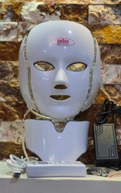 تصویر ماسک ال ای دی صورت و گردن ( ٧ رنگ) براوانBRAUN 