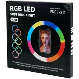 تصویر رینگ لایت "RGB LED MJ30 13 MJ30 RGB LED