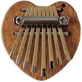 تصویر مینی کالیمبا مدل قلب چوبی 