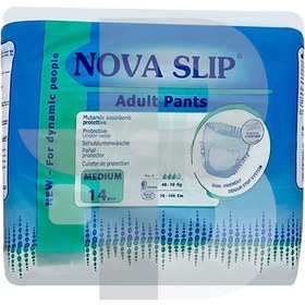 تصویر پوشک شورتی بزرگسال نوا اسلیپ سایز M بسته ۱۴ عددی 