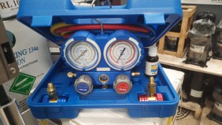 تصویر گیج شارژ گاز ولیو کد R410 - ابزار دقیق حرفه‌ای 