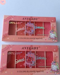 تصویر پالت رژگونه ۵ رنگ آنالیدی یونیکورن – رنگ‌های جذاب و متنوع برای زیبایی طبیعی - ۰۱ ANYLADY