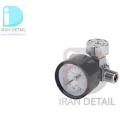 تصویر شیر تنظیم فشار باد پیستوله گیج دار مدل Spray Gun Air Pressure Regulator Gauge 