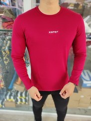 تصویر تیشرت آستین بلند زرشکی اسپریت Spirit long sleeve t-shirt