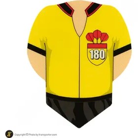 تصویر فلایت طرحدار دارت بسته سه عددی | زرد/مشکی 