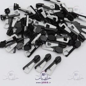 تصویر سرزیپ نمره 5 واتر سفید مشکی (بسته 50 عددی) 