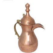 تصویر دله عربی مسی طرح دار سایز بزرگ ارتفاع ۲۰ سانتی 