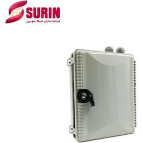 تصویر پچ پنل فیبر نوری دیواری پلی کربنات(باکسOTB-FAT) 6 پورت داپلکس Outdoor SC 6Port Duplex SC outdoor Wall Mount Fiber Optic Patch Panel