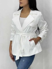 تصویر ترنچ کت پاستلی اورجینال اروپایی 