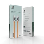 تصویر کابل تایپ سی به لایتنینگ صفحه نمایش دیجیتال گرین Green type-c to lightning digital display Cable 