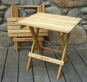 تصویر میز و صندلی چوبی تاشو 4 نفره Table and chairs, wooden folding 4,