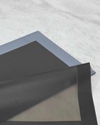 تصویر کاغذ ضدآب گل آرایی بسته ۲۰ برگی حاشیه دار شفاف رنگ مشکی مدل ppq-10 