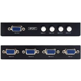 تصویر سویچ 4 پورت VGA دستی 