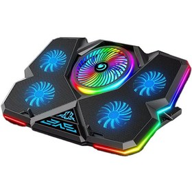 تصویر کول پد کول کلد مدل K44 با مانیتور CoolCold k44-1 RGB