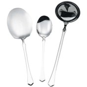 تصویر سرویس کفگیر و ملاقه 3 پارچه استیل جی فی نی GIFFINI مدل 58 