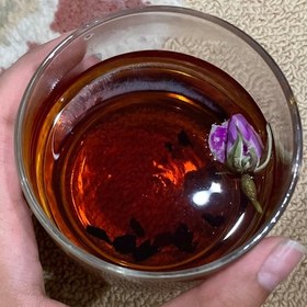 تصویر غنچه گل محمدی درجه یک اعلا خوشگوار 100گرمی خشک شده(با بسته بندی اصولی) 