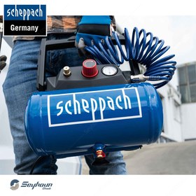 تصویر SCHEPPACH HC06 کیت کمپرسور باد 6 لیتری 1200 وات شپخ مدل 5906153901 scheppach 5906153901 hc06 compressor kit