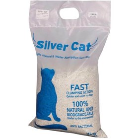 تصویر خاک بستر گربه سیلور کت وزن ۷ کیلوگرم Silver Cat Cat Litter 7kg