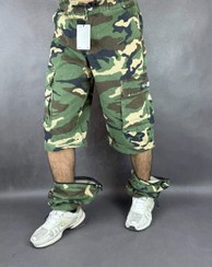 تصویر شلوار چریکی کارگو شلوارک شو | سبز | 28 