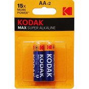 تصویر باتری قلمی کداک 2 عددی مکث ( kodak aa max super ) 