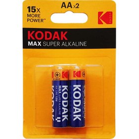 تصویر باتری قلمی کداک 2 عددی مکث ( kodak aa max super ) 