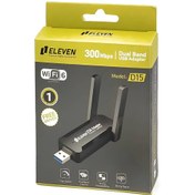 تصویر کارت شبکه بی سیم ایلون مدل D15 با دو آنتن ظرفیت ۳۰۰Mbps 