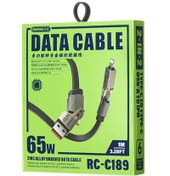 تصویر کابل شارز و انتقال داده Remaxمدل RC_C189 با کیفیت عالی و قدرت 65 وات 
