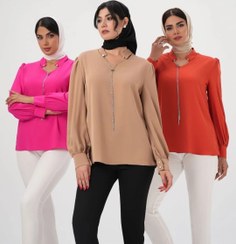 تصویر شومیز یقه هفت زنجیردار شناسه 0130 