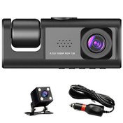 تصویر دوربین خودرو ۳ لنزه وای‌فای دار مدل BLACK BOX WIFI 2024 