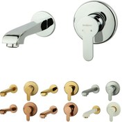 تصویر شیر روشویی توکار راسان مدل ویوات تنسو کروم 