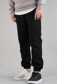 تصویر شلوار جاگر مردانه ساده مشکی 