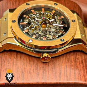 تصویر ساعت مچی مردانه هابلوت استیل رزگلد اتوماتیک 6725 HUBLOT BIG BANG 