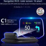 تصویر هداپ حرفه ای C3-BT برند Wiiyii هدآپ حرفه ای به همراه جی پی اس