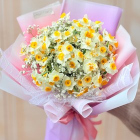 تصویر دسته کل نرگس 