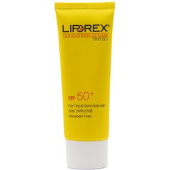 تصویر کرم ضد آفتاب لیپورکس بی رنگ مناسب پوست خشک و حساس SPF50 Liporex Sunscreen Invisible For dry & sensitive Skin SPF50 Cream 40ml