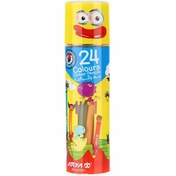 تصویر مداد رنگی آریا ۲۴ رنگ استوانه ای 