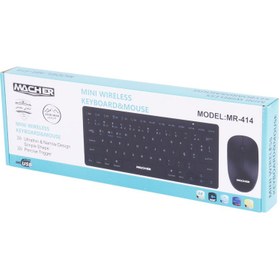 تصویر موس و کیبورد بی سیم Macher MR-414 ا Macher MR-414 Wireless Mouse And Keyboard Macher MR-414 Wireless Mouse And Keyboard