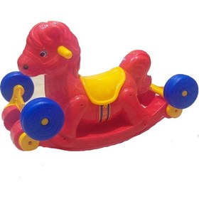 تصویر چهار چرخه کودک مدل اسب دوکاره 