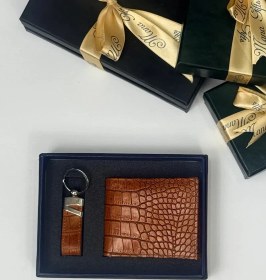 تصویر ست دو تیکه چرم مدل کارا جاکلیدی 