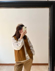 تصویر وست فوتر آرا زنانه بُردیس - شتری 