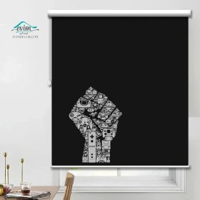 تصویر پرده شید چاپی - طرح گیمینگ 