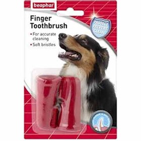 تصویر مسواک انگشتی مخصوص سگ بیفار beaphar Finger Toothbrush