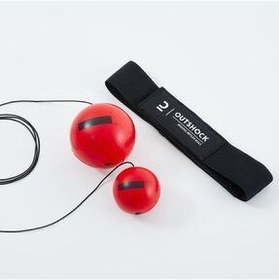 تصویر توپ سرعتی بوکس رفلکس OUTSHOCK مجموعه 2 Decathlon 