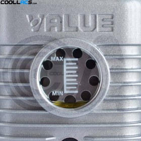 تصویر پمپ وکیوم (خلا) دو مرحله‌ ای ولیو مدل VE215N با توان 1/4 اسب بخار VALUE Dual Stage Vacuum Pump VE215N