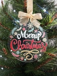 تصویر آویز درخت کریسمس 