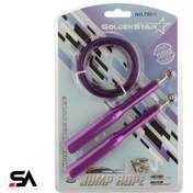 تصویر طناب سرعتی بدنسازی کراس فیت گلدن استار 1-730 BRS Jump Rope Golden Star 730