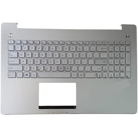 تصویر کیبرد لپ تاپ ایسوس N550 نقره ای-با قاب C-با بک لایت ا Keyboard Laptop Asus N550 With Frame C_Backlighte Keyboard Laptop Asus N550 With Frame C_Backlighte